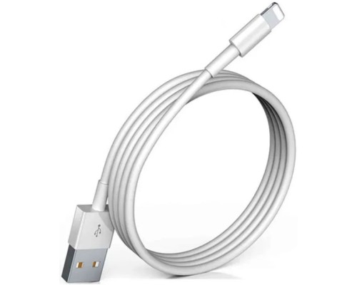 [кабели] Cactus CS-LG.USB.A-1.2 Кабель USB (m)-Lightning (m) 1.2м белый блистер