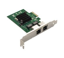 Exegate EX293452RUS Сетевой адаптер ExeGate EXE-BCM5720 (PCI-E x1 v2.0, порты 2xRJ45, 10/100/1000Mbps, Gigabit Chipset Broadcom BCM5720)