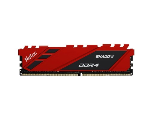 [Модуль памяти] Память DIMM DDR4 8Gb PC28800 3600Mhz Netac Shadow Red с радиатором (NTSDD4P36SP-08R)