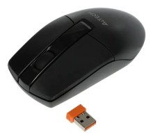 Мышь A4Tech G3-330NS черный оптическая (1200dpi) silent беспроводная USB (3but)