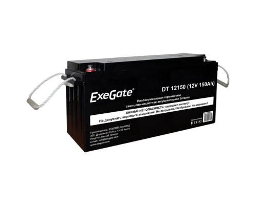 [батареи] Exegate EX282990RUS Аккумуляторная батарея ExeGate DT 12150 (12V 150Ah, под болт М8)