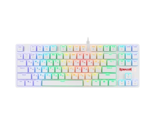 [Клавиатура] Механическая клавиатура Anubis RGB,тонкая,белая, 87 к.,б.п. Redragon