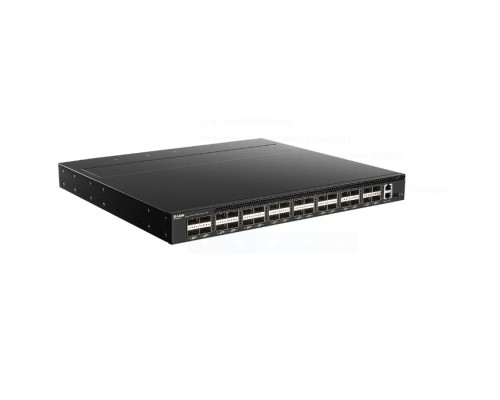 [Сетевое оборудование] D-Link DQS-5000-32Q28/A1ASI Управляемый L3 коммутатор с 32 портами 100GBase-X QSFP28, 2 источниками питания AC и 4 вентиляторами