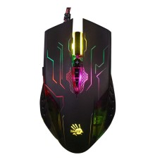 Мышь A4Tech Bloody Q51 черный/рисунок оптическая (6200dpi) USB (8but)