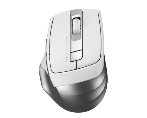 [Мышь] Мышь A4Tech Fstyler FG35 серебристый/белый оптическая (2000dpi) беспроводная USB (6but)
