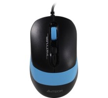 Мышь A4Tech Fstyler FM10 черный/синий оптическая (1600dpi) USB (4but)