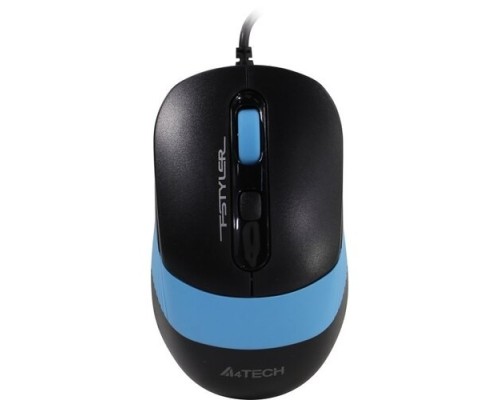 [Мышь] Мышь A4Tech Fstyler FM10 черный/синий оптическая (1600dpi) USB (4but)