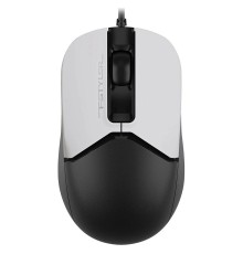 Мышь A4Tech Fstyler FM12S Panda белый/черный оптическая (1200dpi) silent USB (3but)