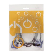Bion Кабель VGA 15M/15M, экранированный, ферритовые кольца, черный, 3 м [BXP-VGA2-030]