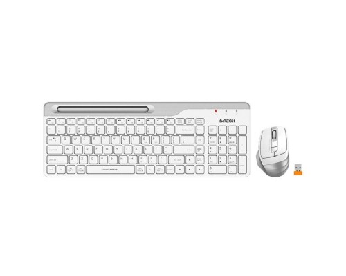 [Клавиатура] Клавиатура + мышь A4Tech Fstyler FB2535C клав:белый/серый мышь:белый/серый USB беспроводная Bluetoot
