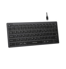 Клавиатура A4Tech Fstyler FX61 серый USB slim LED (FX61 GREY)