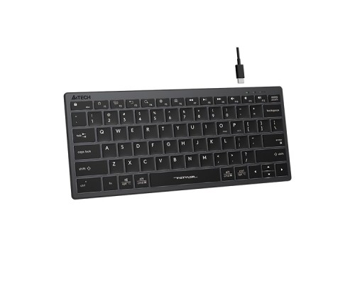 [Клавиатура] Клавиатура A4Tech Fstyler FX61 серый USB slim LED (FX61 GREY)