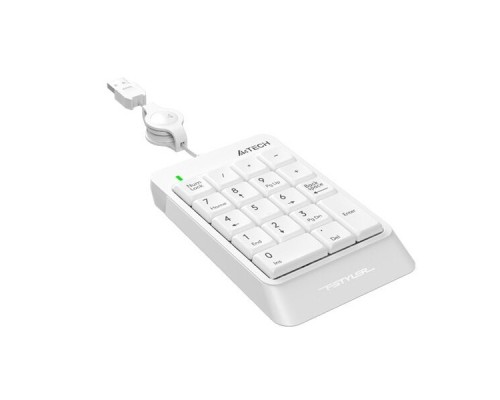 [Клавиатура] Числовой блок A4Tech Fstyler FK13 белый USB slim для ноутбука
