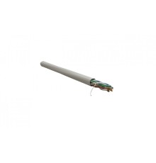 WRline Кабель витая пара, неэкранированный U/UTP, категория 5e, 4 пары (24 AWG), одножильный, внутренний, PVC нг(А)-LS, серый, 305 м [WR-UTP-4P-C5E-PVC-GY]