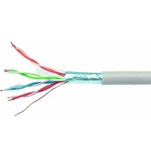 Cablexpert [FPC-5004E-SO/305м] FTP5e, 4 пары, 0.50 мм, медь, однож., экран, 305 м, Fluke Test, серый