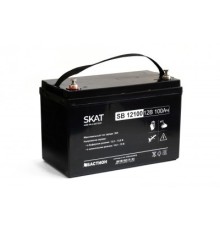 АКБ БАСТИОН SKAT SB 12100 AGM 12V 100Ач I зар.30А клеммы под болт М6,  гарантия 18 мес (2542)