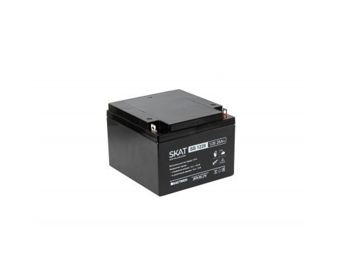 [Скат ] АКБ БАСТИОН SKAT SB 1226 AGM 12V 26Ач I зар.7,8А, B1 (под болт М5) гарантия 18 мес (2537)