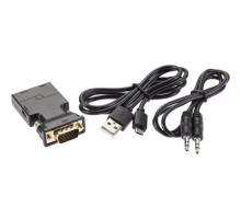 VCOM CA337A Переходник VGA(M)+audio+microUSB --> HDMI(F)1080*60Hz, VCOM <CA337A>[4895182225152]