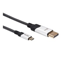 VCOM CU422MCV-1.8M Кабель-адаптер USB 3.1 Type-Cm --> DP(m) 8K@60Hz, 1.8m , Alumi Shell,VCOM <CU422MCV-1.8M> (4895182217980/4895182217997)