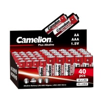 Camelion Plus Alkaline COMBO40 (20LR6 + 20LR03-CB, батарейка,1.5В) (40 шт. в уп-ке) 