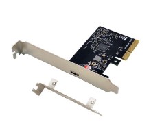 ORIENT AM-U3242PE-C, Контроллер PCI-Ex4 v3.0, USB 3.2 Gen2x2 (SuperSpeed USB 20Gbps), скорость до 20Гбит/с, 1-port Type-C, ASM3242 chipset, Self powered, в комплекте LP планка крепления (31333)