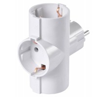 BURO Сетевой разветвитель 3 розетки (BU-PS3TG-W), белый (пакет ПЭ) {352738}