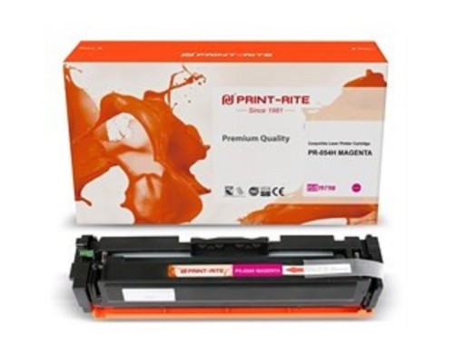 [Расходные материалы] Картридж лазерный Print-Rite [PR-054H MAGENTA]  TFCA07MPU1J  Magenta пурпурный (2300стр.) для Canon LBP 621Cw/623Cdw/641Cw/643Cdw