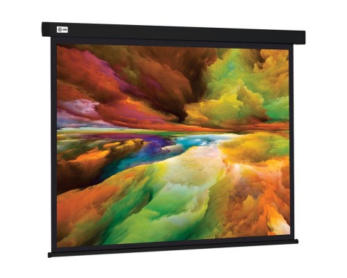 [Экраны Cactus] Экран Cactus Wallscreen CS-PSW-206X274-BK,  274х206 см, 4:3,  настенно-потолочный черный