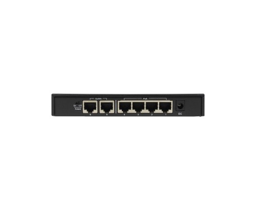 [Сетевое оборудование] ORIGO OS1206P/60W/A1A Неуправляемый PoE-коммутатор 4x100Base-TX PoE+, 2x100Base-TX, PoE-бюджет 60 Вт, корпус металл