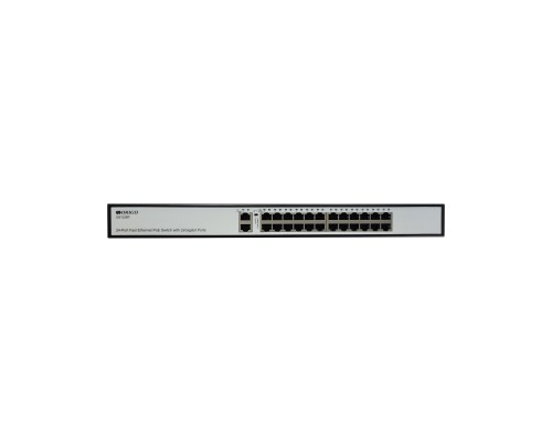 [Сетевое оборудование] ORIGO OS1226P/285W/A1A Неуправляемый PoE-коммутатор 24x100Base-TX PoE+, 2x1000Base-T, PoE-бюджет 285 Вт, корпус металл