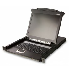 ATEN CL5708N-ATA-RG  8-Port PS/2-USB VGA Single Rail LCD KVM Switch (CL5708NR)