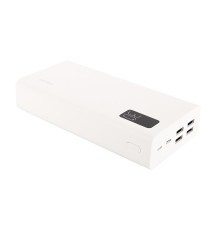 Perfeo Powerbank MOUNTAINS 30000 mAh/LED дисплей/PD + QC 3.0/Type-C/4 USB/Выход: 3A, max 22.5W/White (PF_D0162)