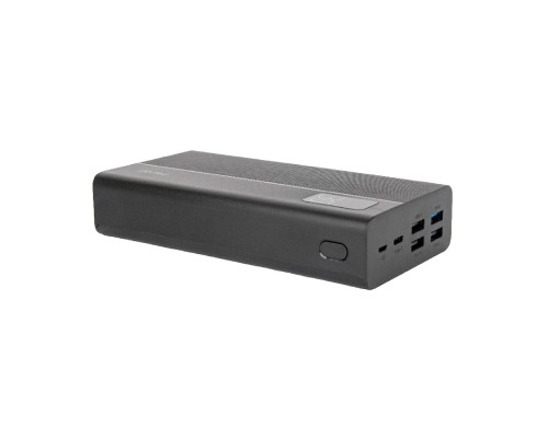 [Аксессуар] Perfeo Powerbank MOUNTAINS 30000 mAh/LED дисплей/PD + QC 3.0/Type-C/4 USB/Выход: 3A, max 22.5W/Black (PF_D0161)