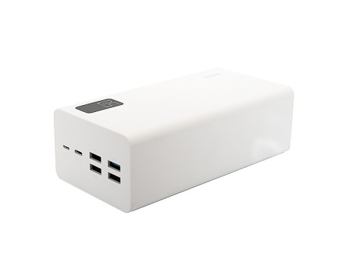 [Аксессуар] Perfeo Powerbank MOUNTAINS 50000 mAh/LED дисплей/PD + QC 3.0/Type-C/4 USB/Выход: 3A, max 22.5W/White (PF_B4888)