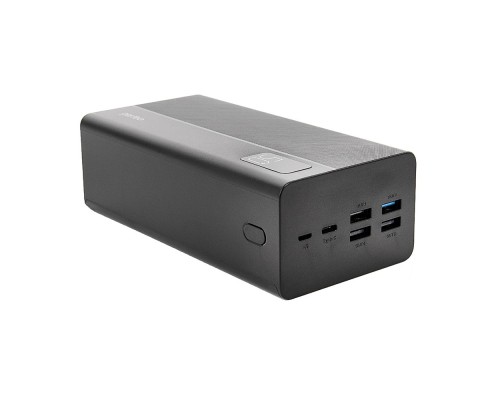 [Аксессуар] Perfeo Powerbank MOUNTAINS 50000 mAh/LED дисплей/PD + QC 3.0/Type-C/4 USB/Выход: 3A, max 22.5W/Black (PF_B4887)