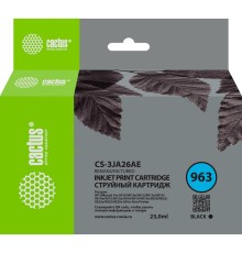 Картридж струйный Cactus CS-3JA26AE 963 черный (23мл) для HP OfficeJet 9010/9012/9013/9014