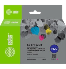Картридж струйный Cactus CS-EPT02Q3 T02Q пурпурный (660мл) для Epson WorkForce Enterprise WF-C20600D
