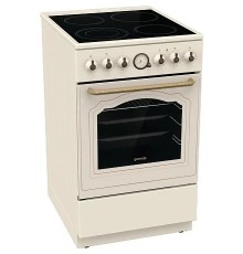 Электрическая плита Gorenje GECS5B70CLI,  стеклокерамика,  без крышки,  бежевый