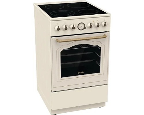[Микроволновая печь] Электрическая плита Gorenje GECS5B70CLI,  стеклокерамика,  без крышки,  бежевый