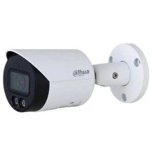 DAHUA DH-IPC-HFW2449SP-S-IL-0360B Уличная цилиндрическая IP-видеокамера SmartDualLight 4Мп, 1/2.9” CMOS, объектив 3.6мм, видеоаналитика, микрофон, ИК 30м, LED 30м, IP67, металл