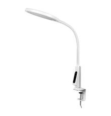 Camelion KD-837  C01 белый LED(Свет-к наст.,на струбц., 7Вт,230В,450лм,сенс.рег.ярк и цвет.темп,USB-5В,1А )