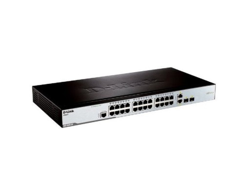 [Сетевое оборудование] D-Link DES-3200-26_RFB/A1 Восстановленный в производственных условиях управляемый коммутатор 2 уровня с 24 портами 10/100Base-TX и 2 комбо-портами 100/1000Base-T/SFP.