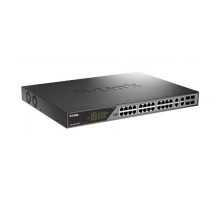 D-Link DSS-200G-28MPP/A1A Настраиваемый L2 коммутатор с 24 портами 10/100/1000Base-T и 4 комбо-портами 100/1000Base-T/SFP (порты 1-24 PoE 802.3af/at, порты 1-8 PoE 802.3bt, PoE-бюджет 518 Вт)