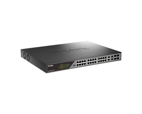 [Сетевое оборудование] D-Link DSS-200G-28MPP/A1A Настраиваемый L2 коммутатор с 24 портами 10/100/1000Base-T и 4 комбо-портами 100/1000Base-T/SFP (порты 1-24 PoE 802.3af/at, порты 1-8 PoE 802.3bt, PoE-бюджет 518 Вт)