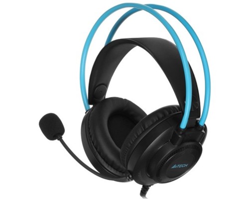 [Наушники] Наушники с микрофоном A4Tech Fstyler FH200U серый/синий 2м накладные USB оголовье (FH200U BLUE)