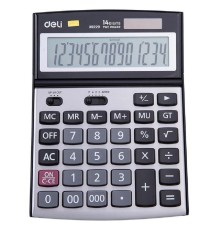 Калькулятор настольный Deli E39229 серебристый 14-разр. [1003841]