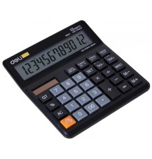 Калькулятор бухгалтерский Deli EM01120 черный 12-разр. [1147248]