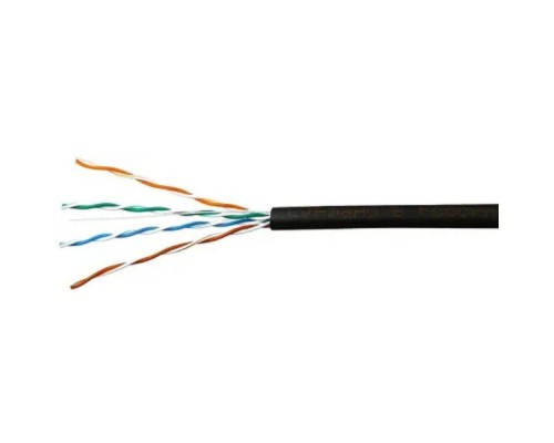 [Витая пара] SkyNet Кабель Standart UTP outdoor 4x2x0,48, медный, FLUKE TEST, кат.5e, однож., 100 м, box, черный [CSS-UTP-4-CU-OUT/100]