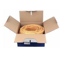 SkyNet Кабель Light UTP нг-LSZH 4x2x0,46, низкое дымовыделение, нулевое содержание галогенов, медный, FLUKE TEST, кат.5e, однож., 305 м, box, оранжевый [CSL-UTP-LSZH-4-CU]