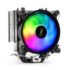 Exegate EX293667RUS Кулер ExeGate Dark Magic EXX400V2-PWM.RGB {Al+Cu, черное покрытие, 4 тепл.трубки, LGA775/1150/1151/1155/1156/1200/1700/AM2/AM2+/AM3/AM3+/AM4/FM1/FM2/754/939/940, TDP 140W, Fan120m}